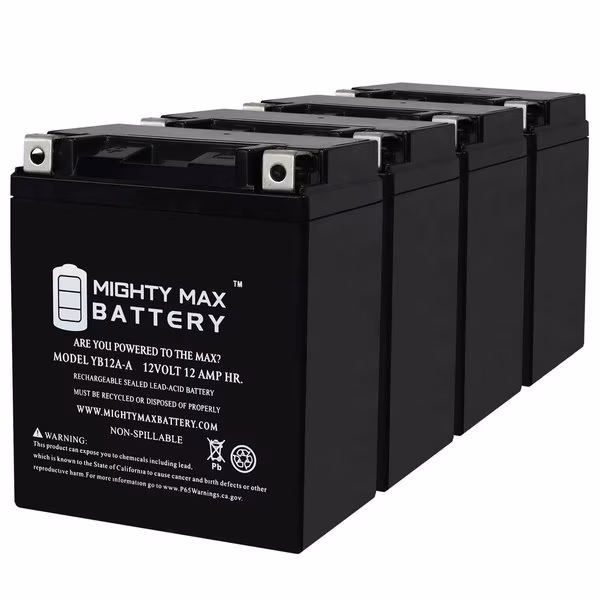 YB12A-A 12V 12AH Replacement Battery compatible with Protek YB12A-A - 4PK